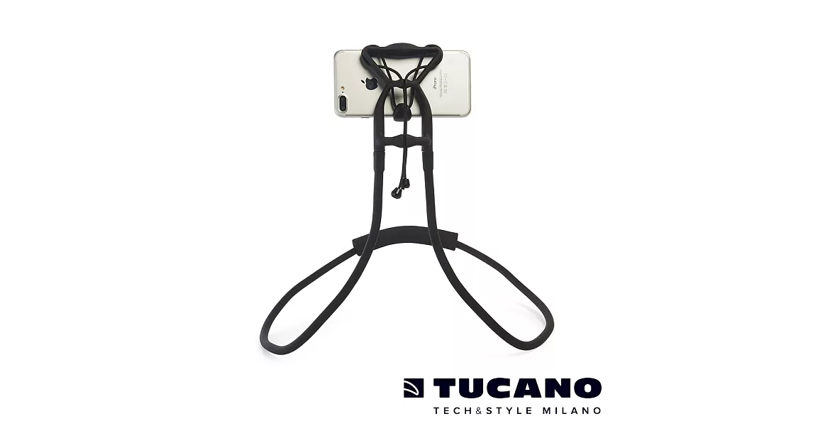 TUCANO Sospendo 懶人神器-放開那個平板 (10＂以下適用)黑