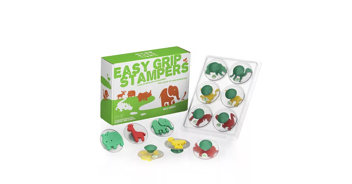 【台灣 ilovekids】易握印章-野生動物