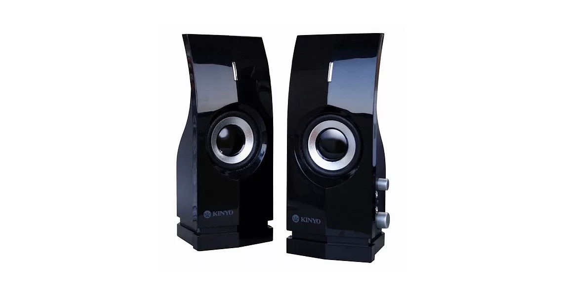 KINYO 2.0聲道兩件式多媒體音箱PS-291黑色