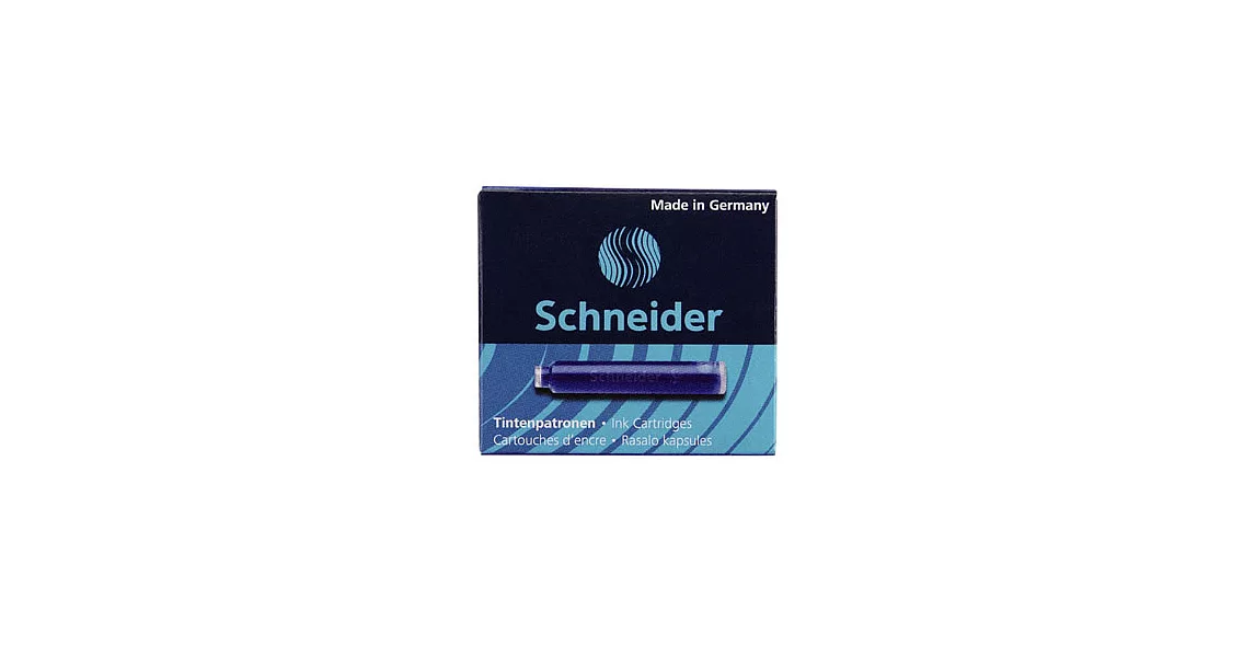 (2盒1包)Schneider 6603卡式墨水管 藍