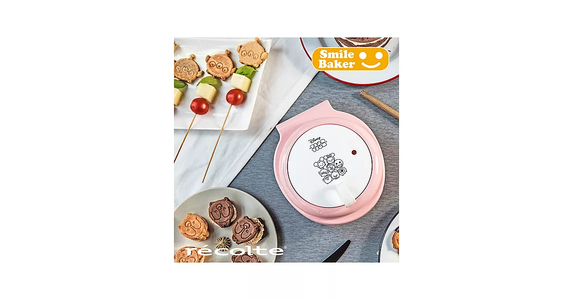 recolte 日本麗克特 Smile Baker 微笑鬆餅機 Disney Tsum Tsum 系列