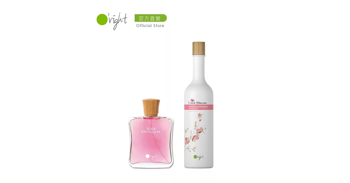 【桃妳歡心】O’right 歐萊德 女用養髮液100ml +桃花洗髮精400ml