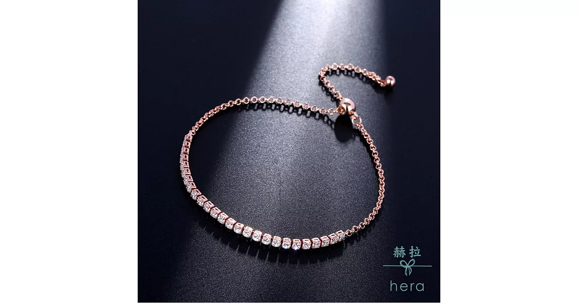 【Hera】赫拉 清奢微鑲鋯石手鍊-2色金色