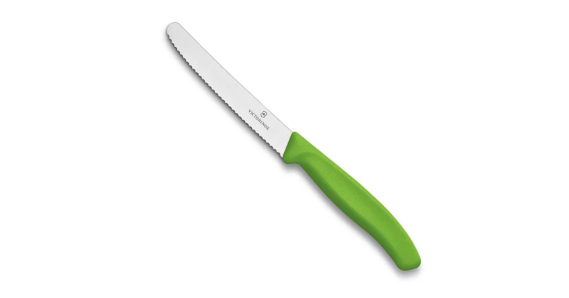 VICTORINOX 瑞士維氏番茄刀+刀套組-綠