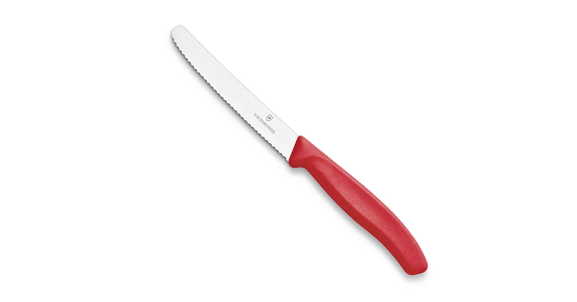 VICTORINOX 瑞士維氏番茄刀+刀套組-紅