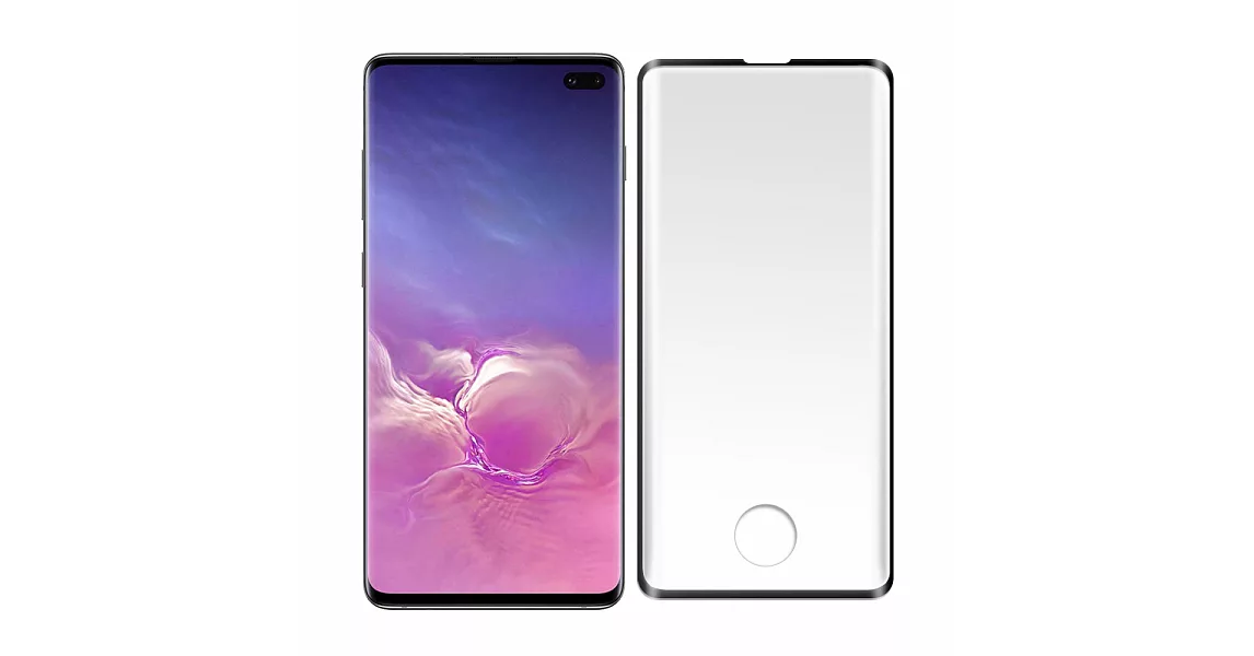 SSTAR全膠滿版 SAMSUNG Galaxy S10 Plus (6.4吋) 3D曲面鋼化玻璃保護貼/黑色