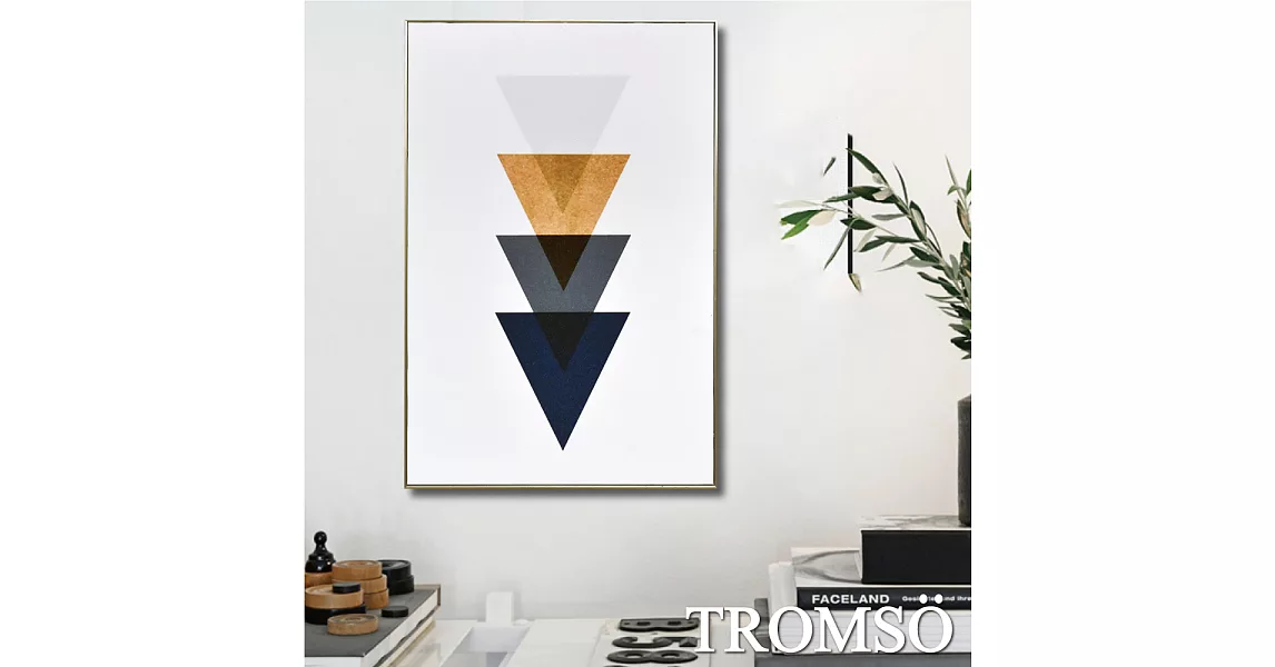 TROMSO北歐風尚板畫有框畫-北歐時尚三角WA85