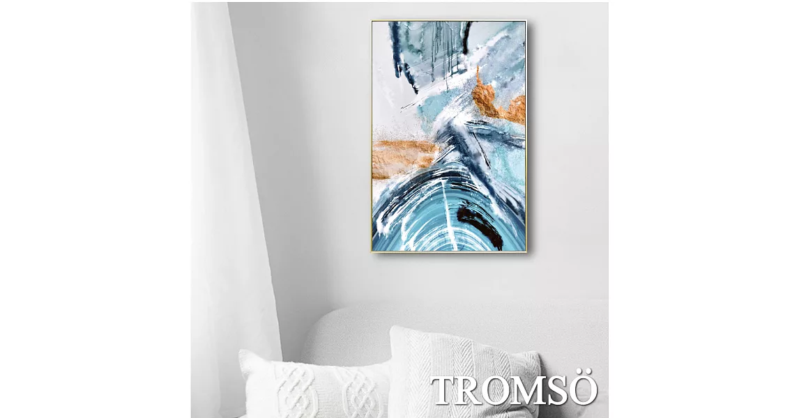 TROMSO北歐風尚板畫有框畫-海濤萬金WA89