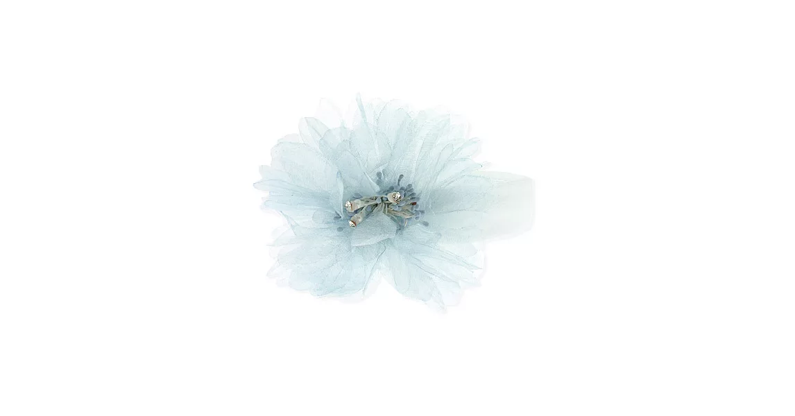 美國製Faigie手工花朵髮帶藍朱纓花-嬰兒款