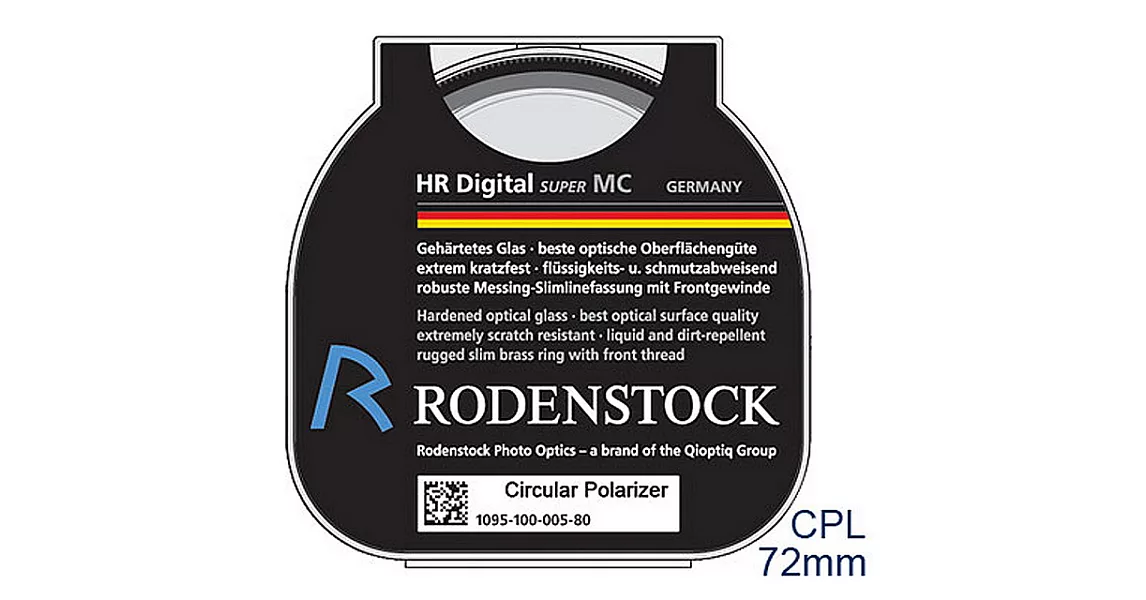 RODENSTOCK HR系列環型偏光濾鏡_ HR Digital Circular Pol  Filter M72