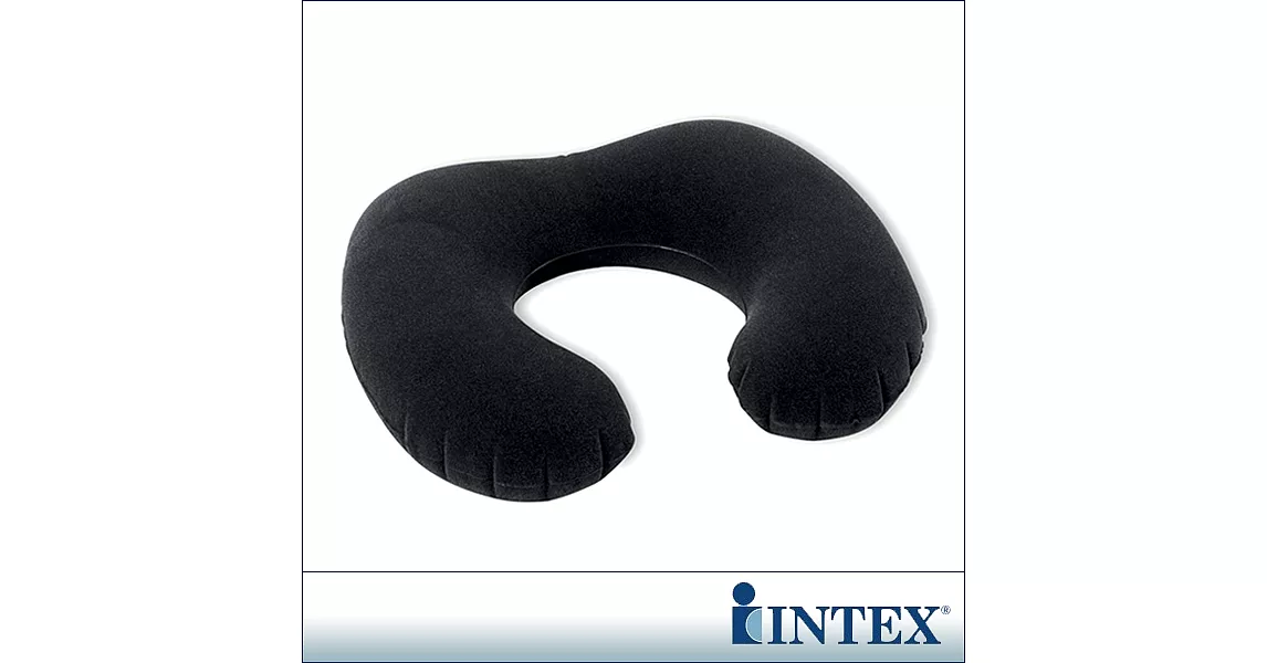 【INTEX】《軟QQ》植絨充氣護頸枕-2入(68675)