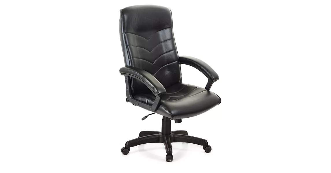 【GXG 傢俱】透氣舒適皮革辦公椅/電腦椅 舒適TW系列 TW-1005 黑色