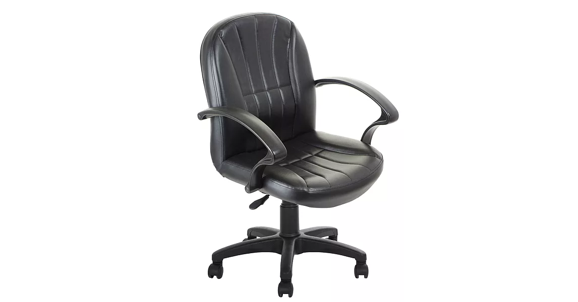 【GXG 傢俱】透氣舒適皮革辦公椅/電腦椅 舒適TW系列 TW-1011 黑色
