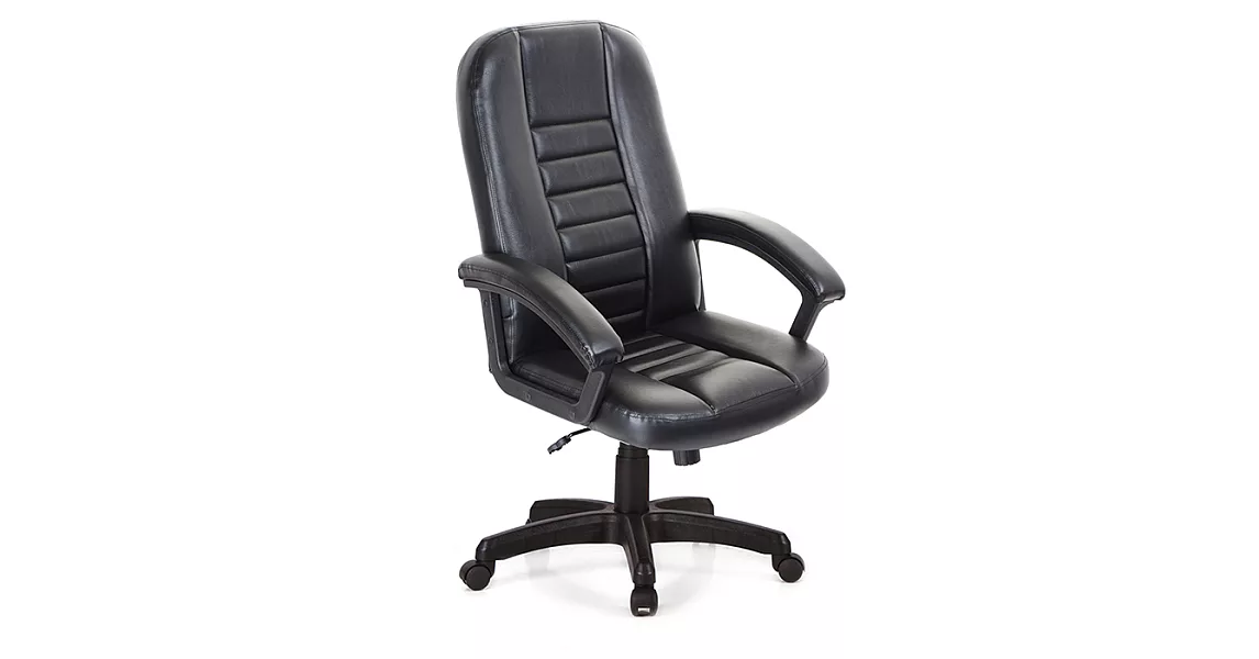 【GXG 傢俱】透氣舒適皮革辦公椅/電腦椅 舒適TW系列 TW-1021 黑色