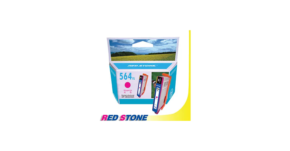 RED STONE for HP CB324WA環保墨水匣(紅色)NO.564XL＂高容量＂