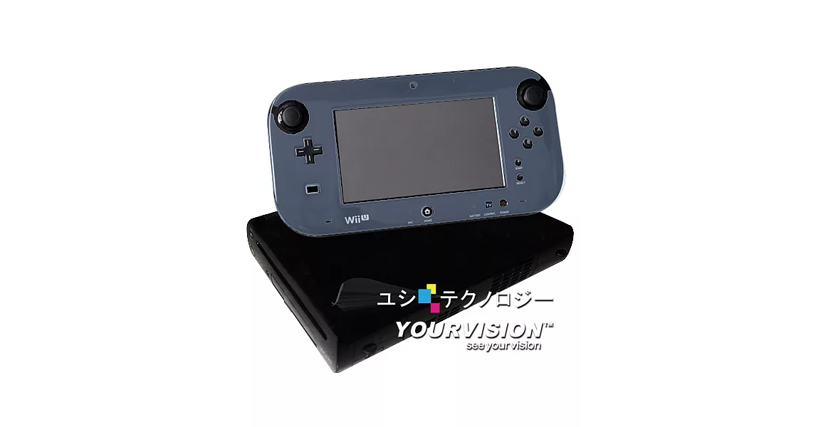 Wii U 主機+Wii U GamePad 主機面板專用透明保護膜