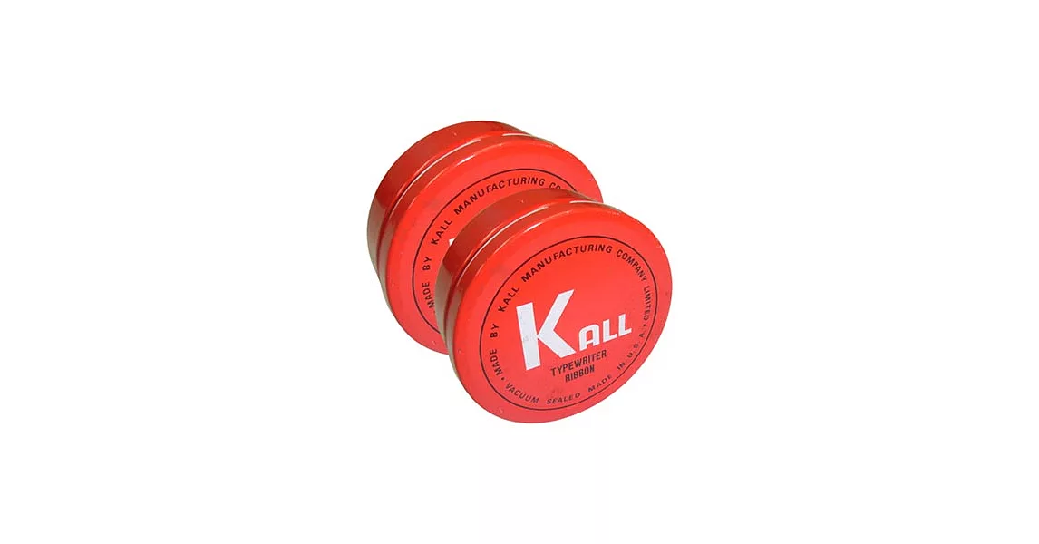 KALL K.O.N 傳統手動機械式打字機色帶(黑色＆紅色/1組2入)