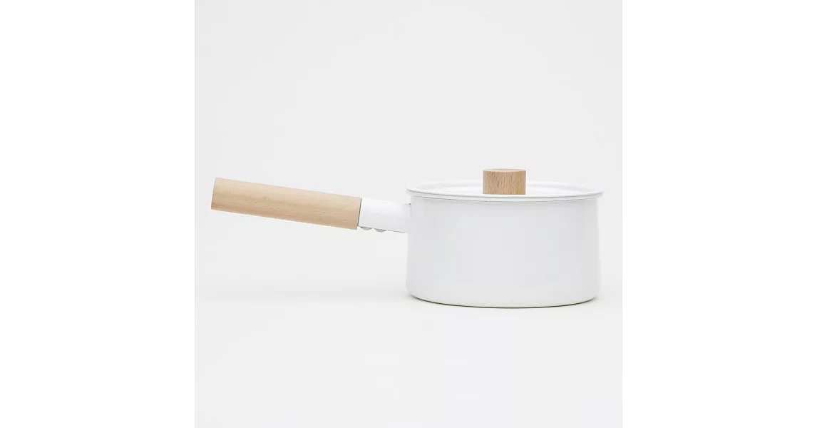 《kaico》 簡約風 琺瑯單耳鍋(日本製)白色