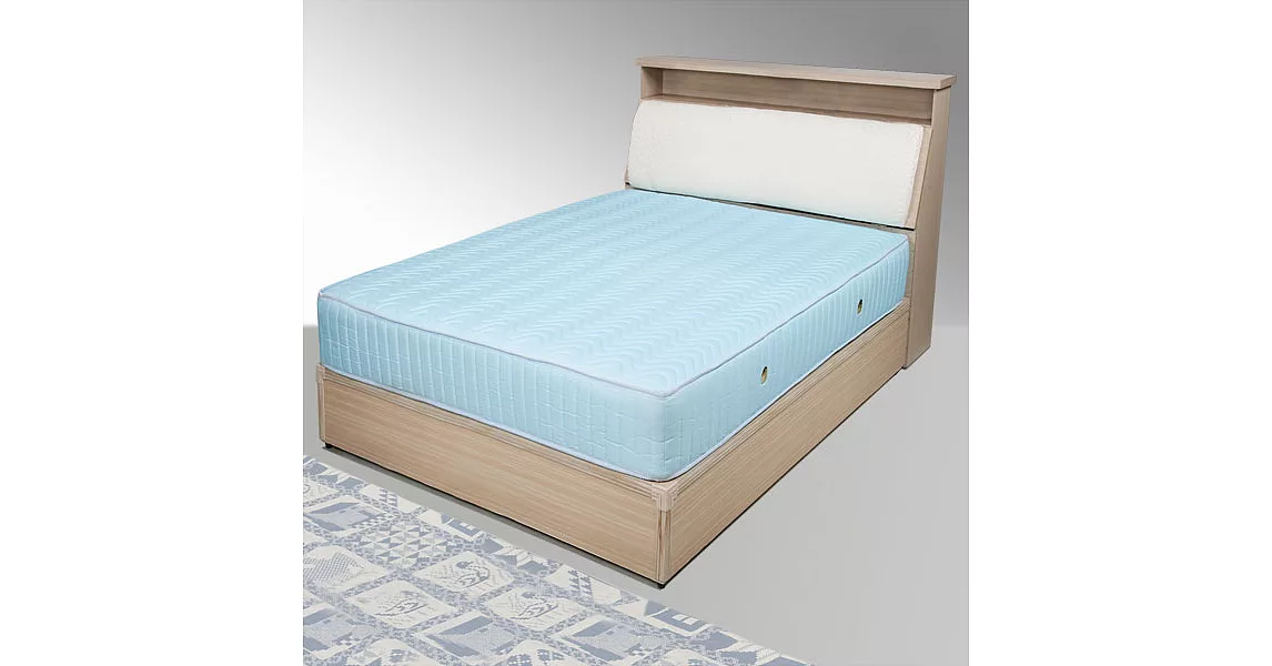 《Homelike》黛絲3.5尺床組-單人-白橡木紋