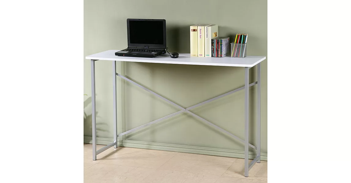 《Homelike》超值工作桌-寬120公分純白色
