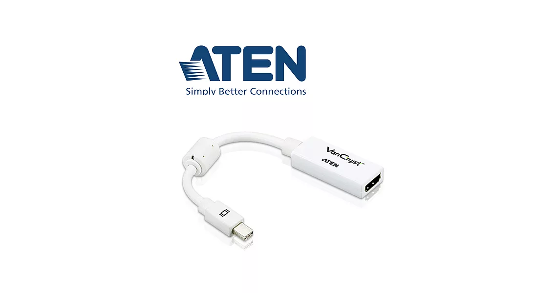 ATEN Mini DisplayPort 轉HDMI轉接器 (VC980)