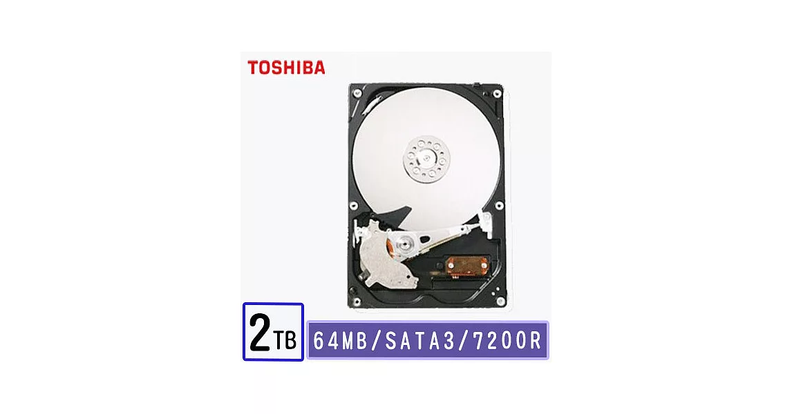 Toshiba 東芝 2TB 3.5吋 SATAIII 硬碟 (DT01ACA200)