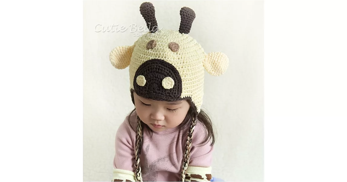 Cutie Bella手工編織帽Giraffe