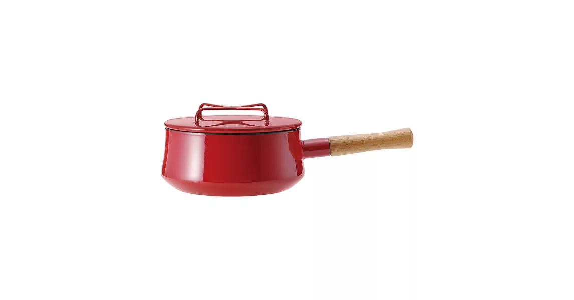 【DANSK】琺瑯單耳燉煮鍋2.2公升-紅色