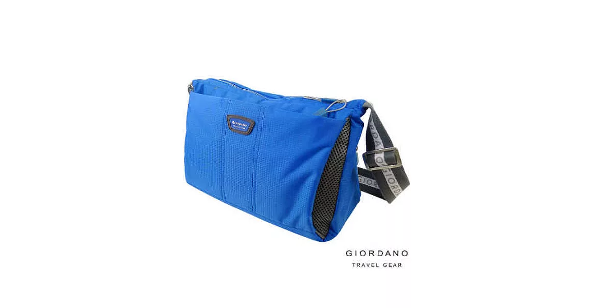 GIORDANO ~ 佐丹奴 休閒格紋多功能兩用肩斜背包(天空藍)天空藍