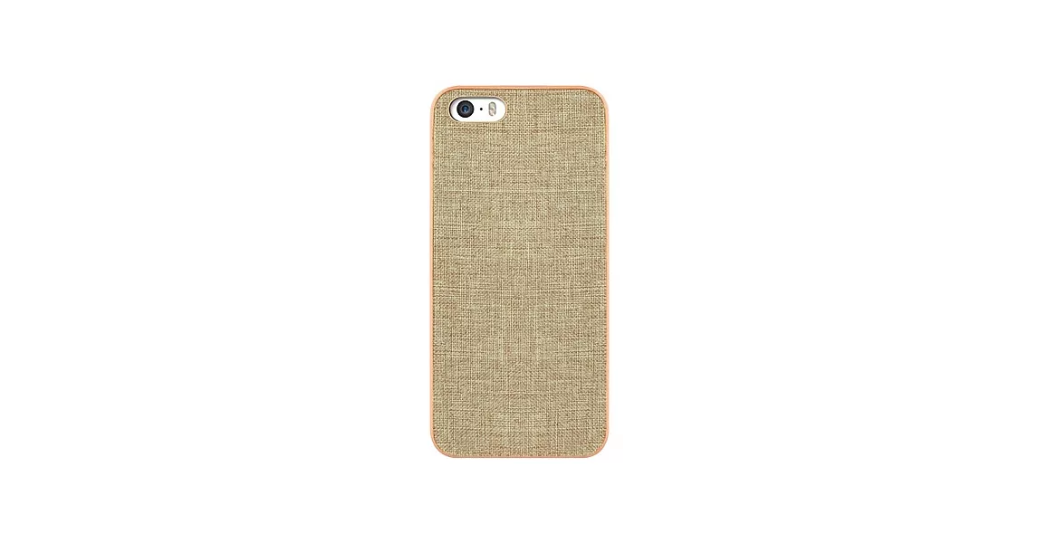 Ozaki O!coat 0.3+ Canvas iPhone 5/5S超薄畫布保護殼-卡其