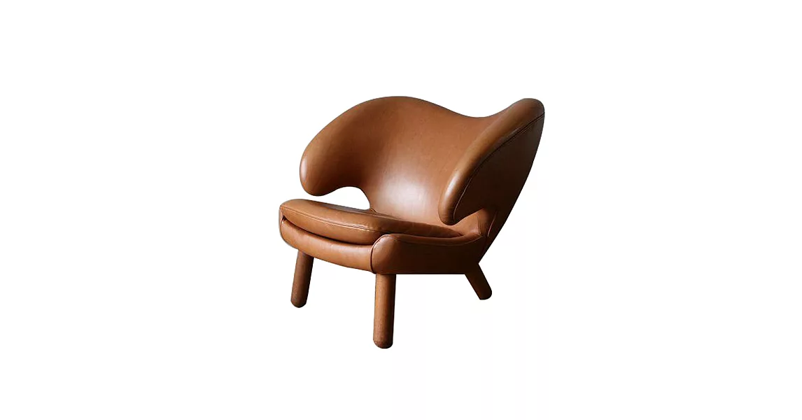 Pelican Chair「鵜鶘椅」(無釦/胡桃木/#95)