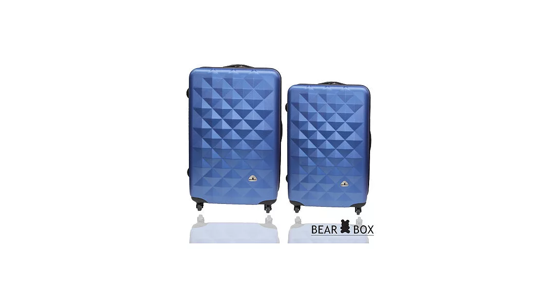 BEAR BOX 晶鑽系列ABS霧面行李箱兩件組28+24吋