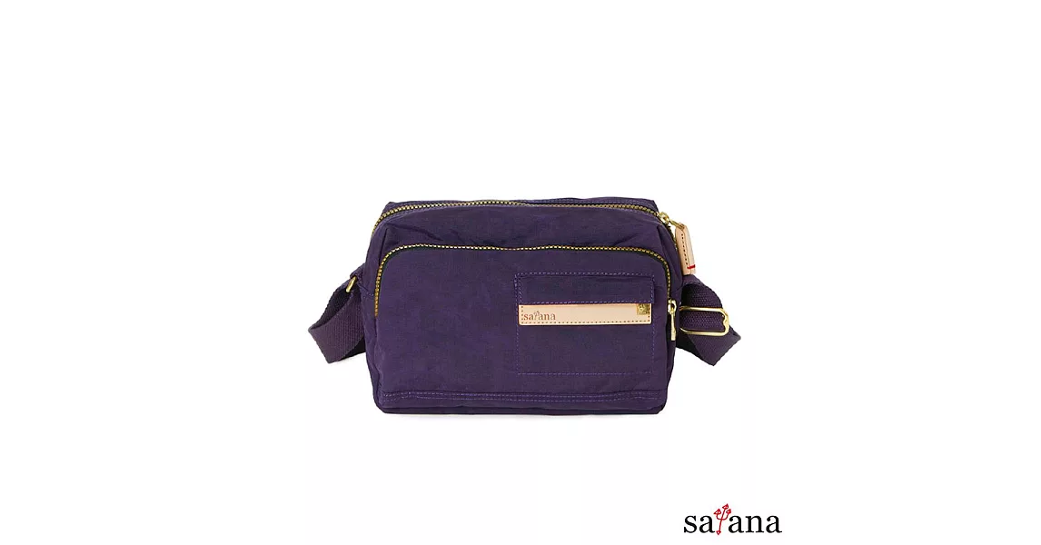 satana - 簡約斜背包 - 紫色