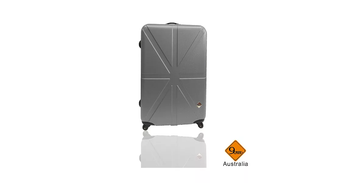 Gate9英倫系列ABS輕硬殼行李箱28吋28吋銀灰色