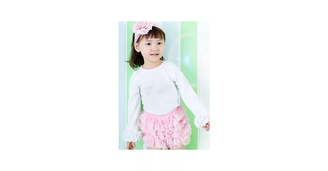 Cutie Bella蕾絲蓬蓬短褲Lace-Pinky