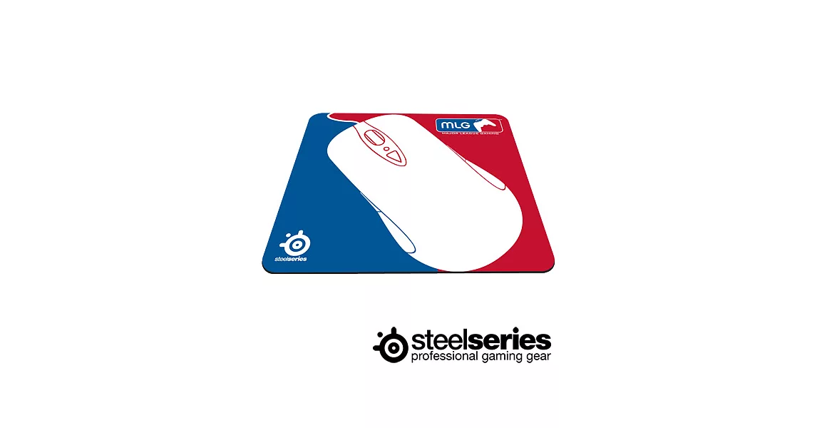 SteelSeries QcK+ MLG BlueRed 滑鼠墊