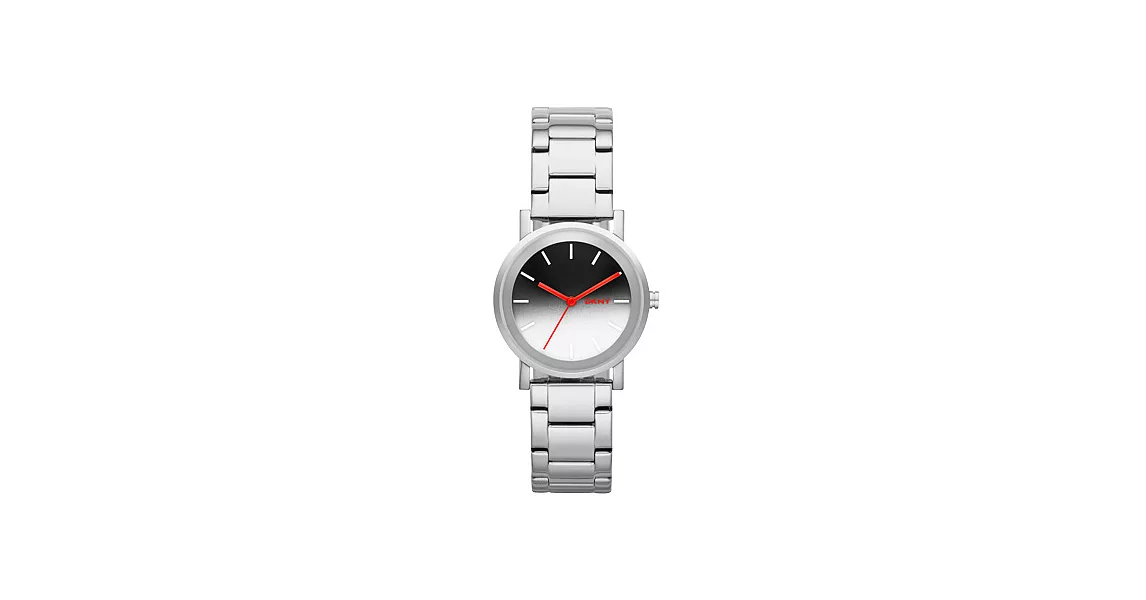 DKNY 紐約風格時尚三針腕錶-漸層色x銀
