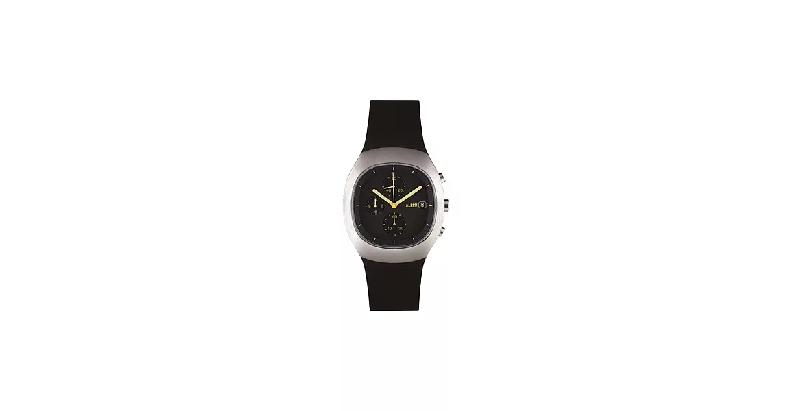 【ALESSI 】Ray 黑色極簡設計款運動錶款 (黑 AEAL21010)