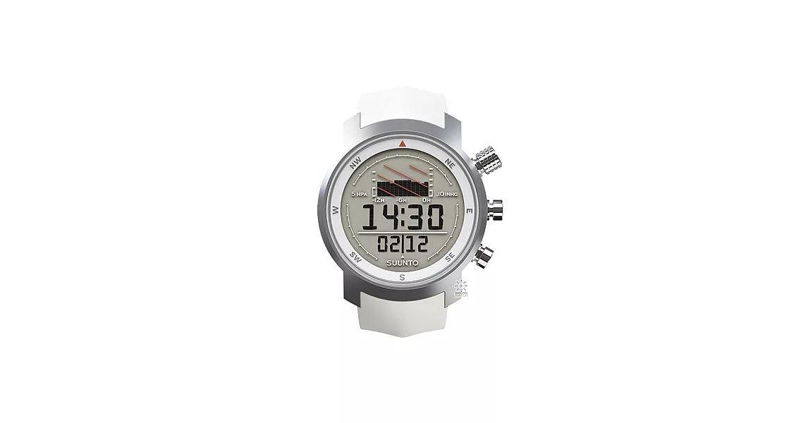 【SUUNTO】Elementum Ventus 系列航海計時錶 (白/橡膠錶帶 SUSS014524000)