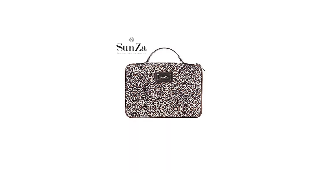 【SunZa】15吋 筆電提案包 咖啡豹紋 Ultrabook/Notebook/Macbook咖啡豹紋
