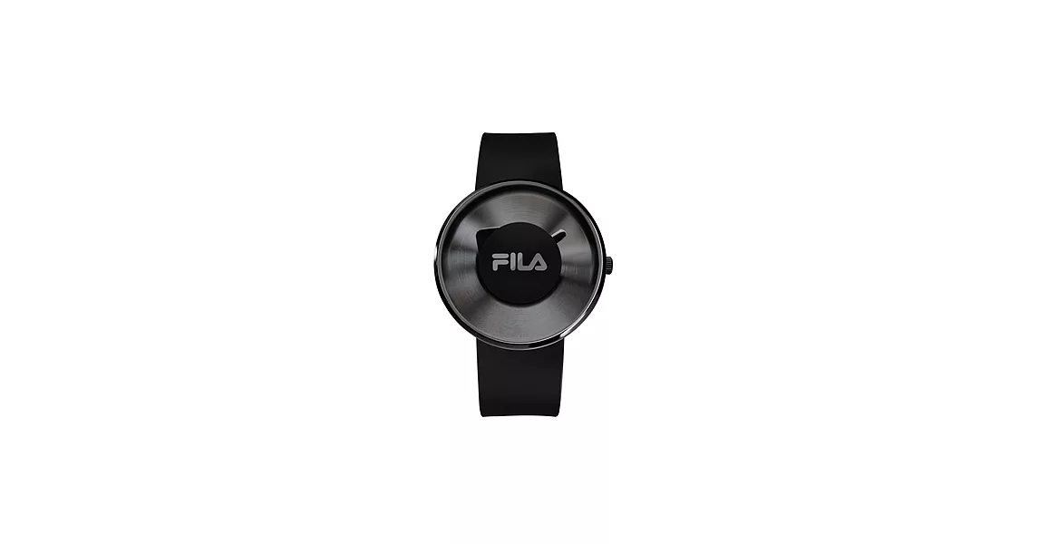 【FILA】純粹簡明時尚休閒腕錶(黑灰 FL38019005)