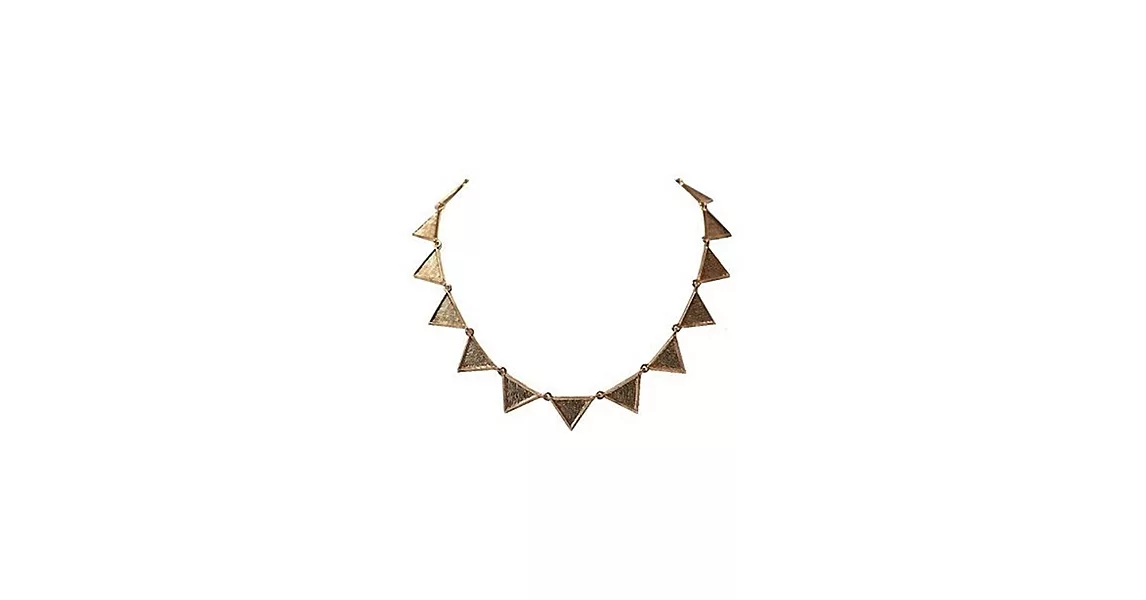 House of Harlow 1960 細緻線條三角形金色頸鍊 Triangle Collar Necklace