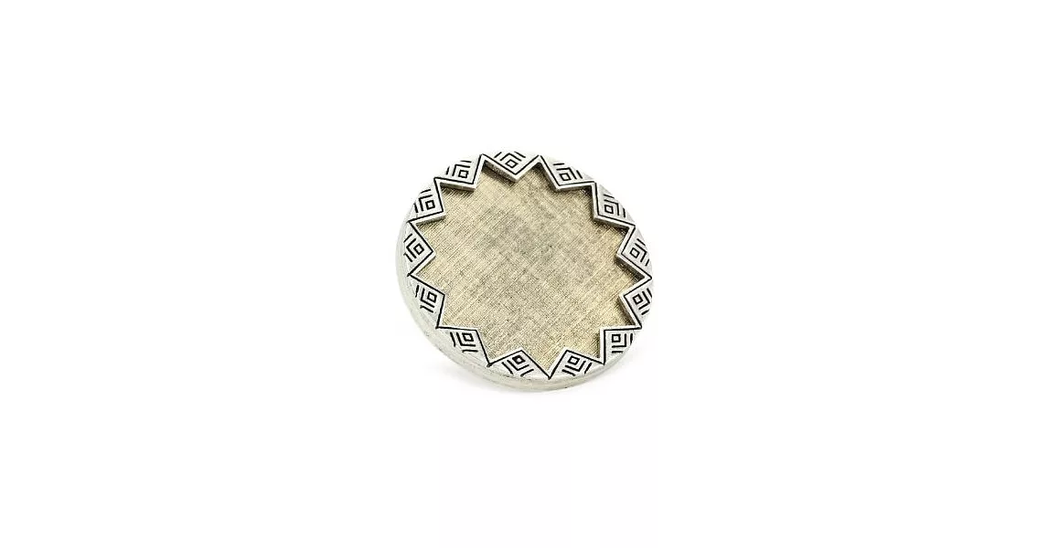 House of Harlow 1960 精緻雕版太陽神銀色戒指 Two-Tone Engraved Sunburst Cocktail Ring