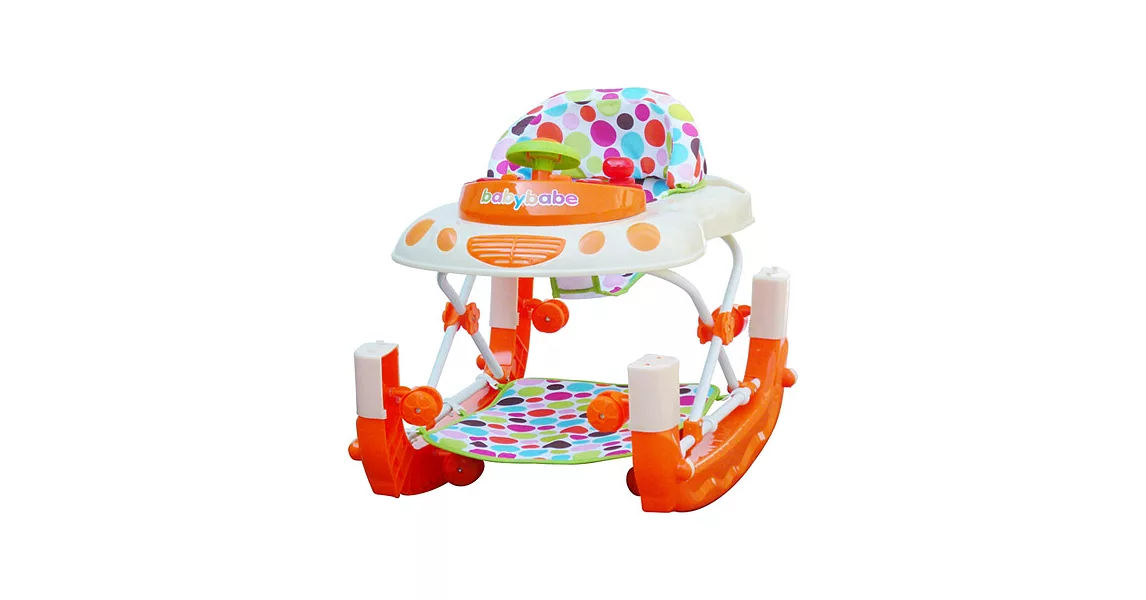 BabyBabe 多功能汽車嬰幼兒學步車(橘色)