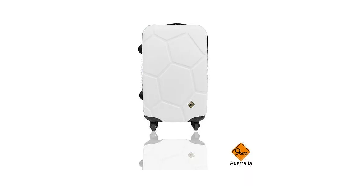 Gate9 經典世紀足球系列ABS輕硬殼行李箱28吋白天