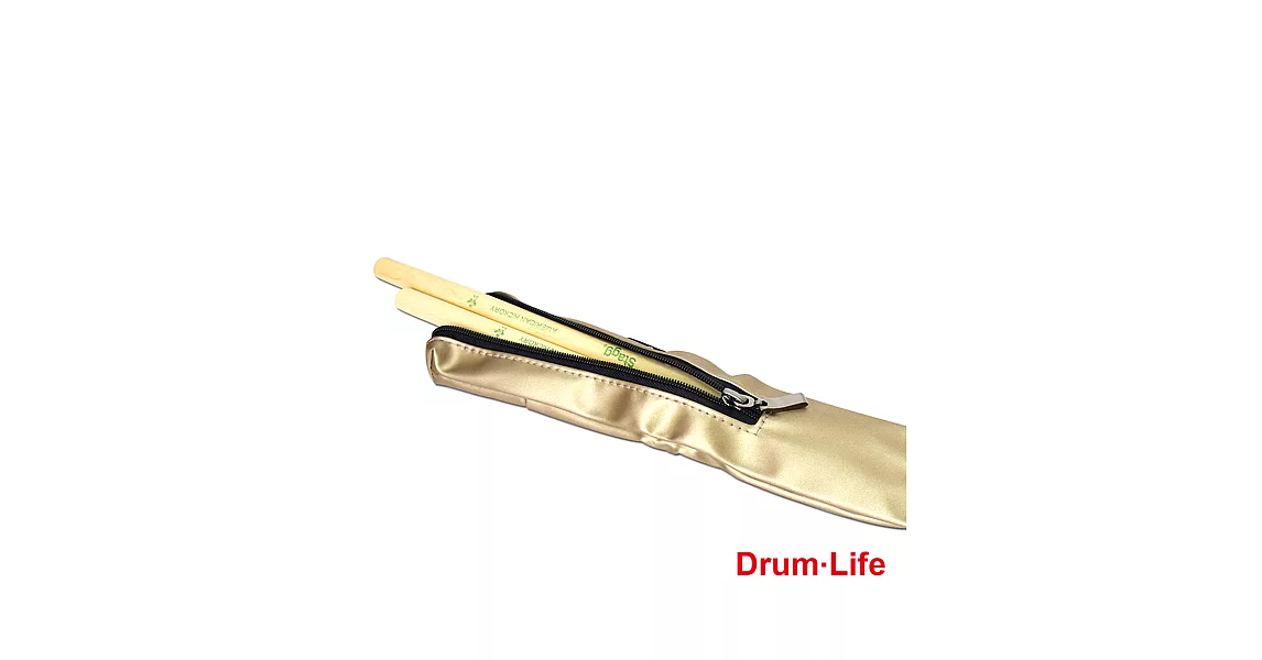 Drum Life 台灣製 PU防水材質 鼓棒袋(金色)