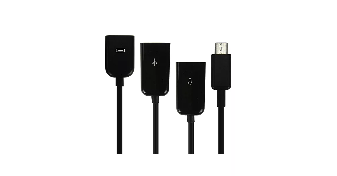 【雙USB 充電功能!! OTG】HUB MICRO OTG USB HOST 轉接頭傳輸線 OTG線