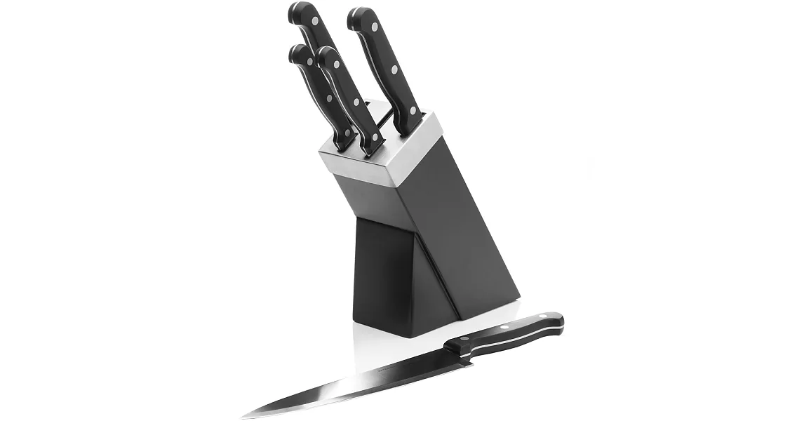 《KitchenCraft》刀架+刀具5件組