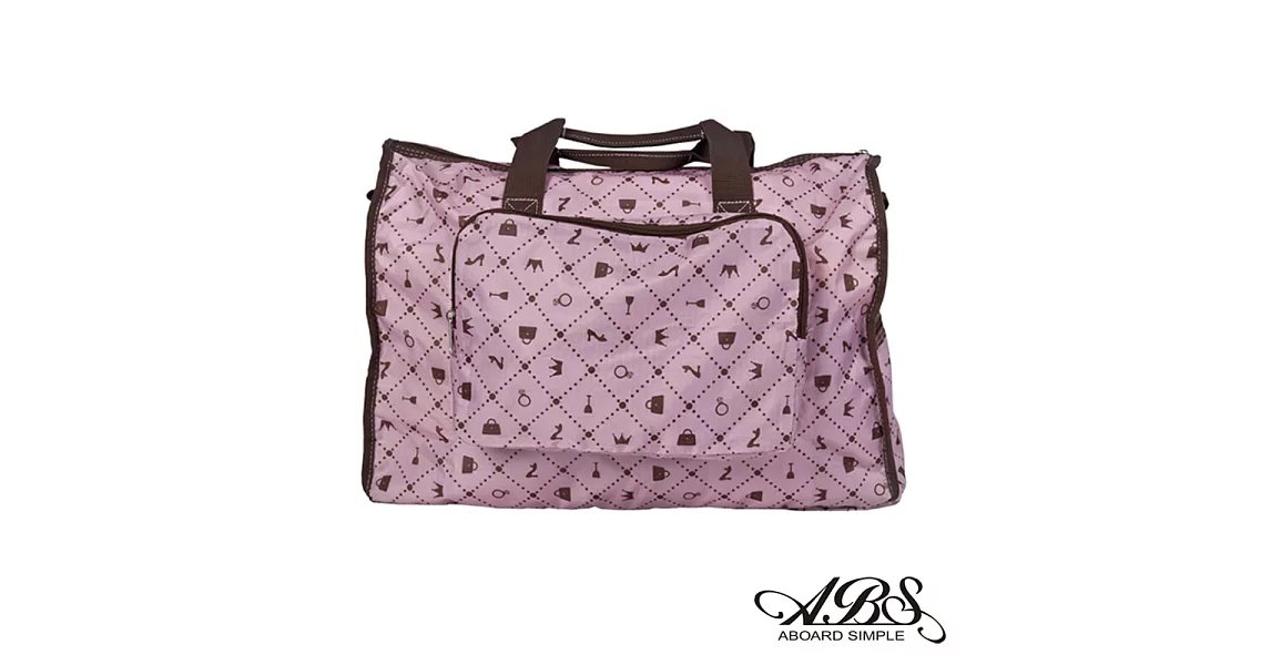 ABS愛貝斯 日本防水摺疊旅行袋 可加掛上拉桿(粉彩時尚)66-001D7