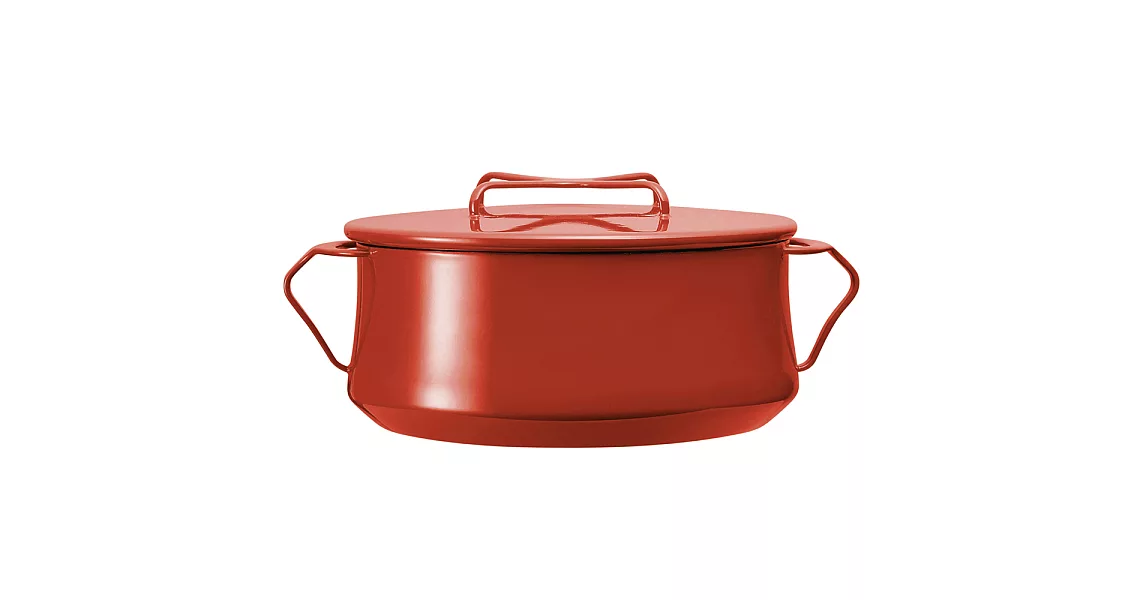 【DANSK】琺瑯雙耳燉煮鍋-5.5公升-紅色